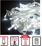 Luci a batteria 80Led bianco freddo