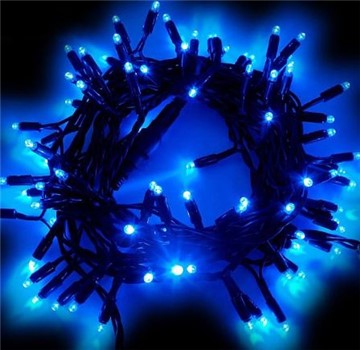 Catena luminosa 120 Led blu fisso