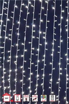 Tenda luminosa 182Led bianco