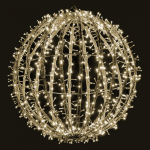 Sfera luminosa 80cm bianco caldo