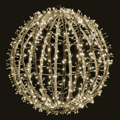 Sfera luminosa 80cm bianco caldo