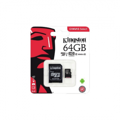 Micro SDXC 64GB con adattatore SD