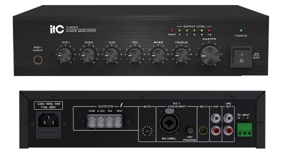 Amplificatore PA 40Watt con ingresso