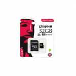 Micro SDHC con adattatore SD 32GB Kingston, modello SDCS/32