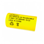 Batteria Ni-Cd 2/3 stilo 1.2V 400mA