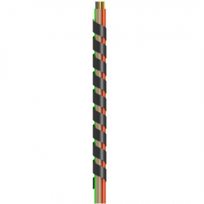 Spiralina per cablaggio 9mm nera,