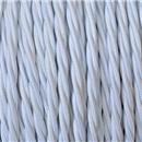 Cavo tessuto trecciola 3X0.75 bianco