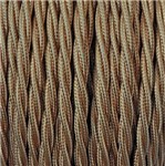 Cavo tessuto trecciola 3x0.75 moka