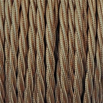 Cavo tessuto trecciola 3x0.75 moka
