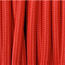 Cavo tessuto 3x0.75 colore rosso,