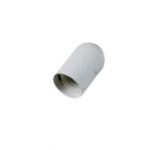 Portalampada E27 liscio bianco