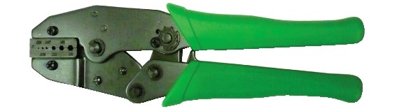 Pinza a crimpare con cricchetto per