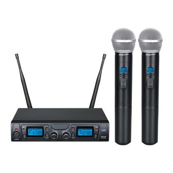 Set radiomicrofono con 2 gelati UHF