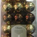 Confezione 30 palline assortite oro, 6 cm