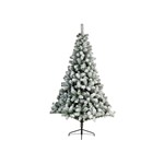 Albero imperiale innevato 180cm 525 rami, 117 cm diametro