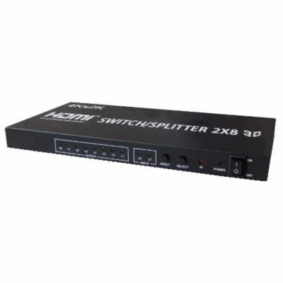 Matrix HDMI 2ingressi 8 uscite 4K