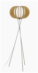 Lampada da terra in legno 1XE27