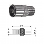 Adattatore presa coassiale - presa F