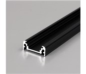 Profilo in alluminio 2 metri nero