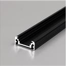 Profilo in alluminio 2 metri nero slim standard