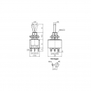 Deviatore miniatura ON-ON 9P a