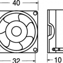 Ventola 40X40X10 5V 1,15W