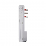 Spina ultra piatta 2P+T 10A bianca