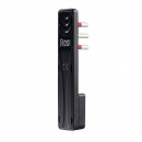 Spina ultra piatta 2P+T 16A nera