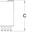 Profilo in alluminio standard 2metri in alluminio