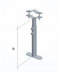 Zanca telescopica tubolare 25/42cm