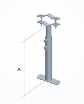 Zanca telescopica tubolare 25/42cm
