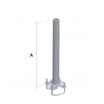 Supporto dritto 42cm c/piastra 10x10