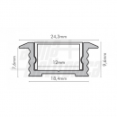 Profilo di alluminio con cover 2mt.