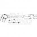 Cavo da spina Scart /spina RCA 1.5mt