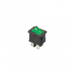 Interruttore bilanciere 220V verde ON-Off, 4P, luminoso