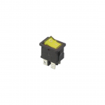 Interruttore bilanciere 220V giallo On-Off 4P, luminoso