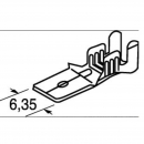 Faston maschio passo 6.35mm 20PZ