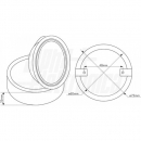Supporto bianco per lampada led G4