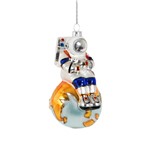 Decorazione astronauta sul mondo