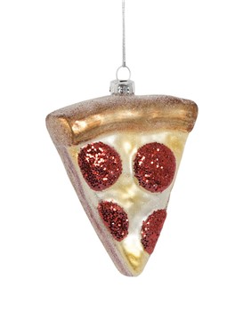 Decorazione fetta di pizza in vetro
