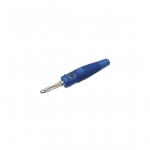 Spina a banana 4mm blu con