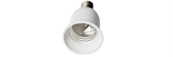 Adattatore per lampada da E27 e E14