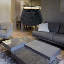 Lampadario a sospensione in corda