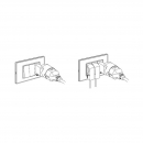Adattatore spina 2P+T 10A/presa