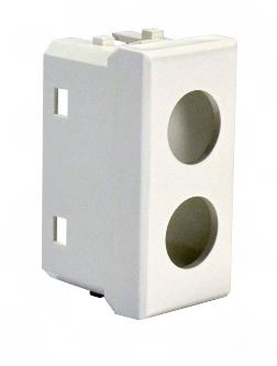 Cover prese coassiale MATIX bianco