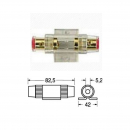 Portafusibile da pannello 10X38mm volante