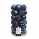 Box 37 palline blu notte, 6cm