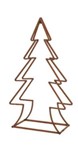 Albero di natale in legno 23X49X90cm