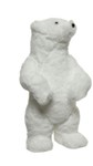 Pupazzo orso polare bianco