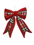 Fiocco di stoffa rosso 15cm
